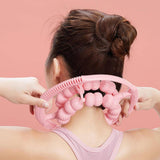 Maxbell Massage Roller Multifunctional 360 Degree Leg Massager for Fitness Arm Thigh Pink