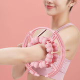 Maxbell Massage Roller Multifunctional 360 Degree Leg Massager for Fitness Arm Thigh Pink