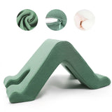 Maxbell Pillow Tablet Stand Bed Rest Cushion for Apartment Trip Birthday Gift Green