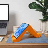 Maxbell Pillow Tablet Stand Bed Rest Cushion for Apartment Trip Birthday Gift Orange