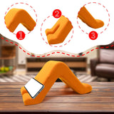 Maxbell Pillow Tablet Stand Bed Rest Cushion for Apartment Trip Birthday Gift Orange
