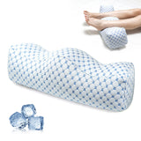 Maxbell recliner Leg Rest Cushion Support W Shape Sturdy Gifts Sofa Footrest Cushion Blue