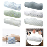 Maxbell recliner Leg Rest Cushion Support W Shape Sturdy Gifts Sofa Footrest Cushion Blue