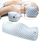 Maxbell recliner Leg Rest Cushion Support W Shape Sturdy Gifts Sofa Footrest Cushion Blue