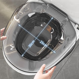 Maxbell Sitz Bath Anti Slip Wide Seating Area Sturdy Wash Basin for Women Men Adults Gray