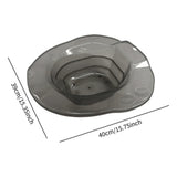 Maxbell Sitz Bath Anti Slip Wide Seating Area Sturdy Wash Basin for Women Men Adults Gray