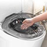 Maxbell Sitz Bath Anti Slip Wide Seating Area Sturdy Wash Basin for Women Men Adults Gray
