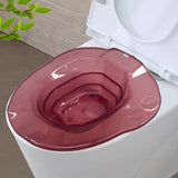 Maxbell Sitz Bath Anti Slip Wide Seating Area Sturdy Wash Basin for Women Men Adults Red