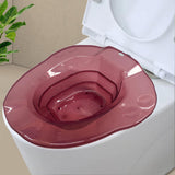Maxbell Sitz Bath Anti Slip Wide Seating Area Sturdy Wash Basin for Women Men Adults Red