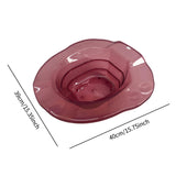 Maxbell Sitz Bath Anti Slip Wide Seating Area Sturdy Wash Basin for Women Men Adults Red