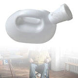 Maxbell Male Urinal Bottle Mobile Incontinence Pee Bottle for Night Use Home Outdoor White