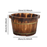Maxbell Wood Foot Bath Tub Deep Foot Washing Bucket for Bathroom Household Women Men Color B 26cm