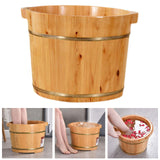 Maxbell Wood Foot Bath Tub Deep Foot Washing Bucket for Bathroom Household Women Men Color A 30cm