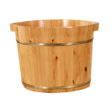Maxbell Wood Foot Bath Tub Deep Foot Washing Bucket for Bathroom Household Women Men Color A 30cm