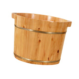 Maxbell Wood Foot Bath Tub Deep Foot Washing Bucket for Bathroom Household Women Men Color A 30cm