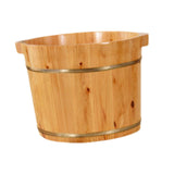 Maxbell Wood Foot Bath Tub Deep Foot Washing Bucket for Bathroom Household Women Men Color A 30cm