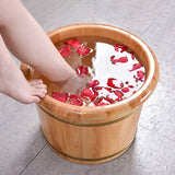 Maxbell Wood Foot Bath Tub Deep Foot Washing Bucket for Bathroom Household Women Men Color A 30cm