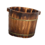 Maxbell Wood Foot Bath Tub Deep Foot Washing Bucket for Bathroom Household Women Men Color B 30cm