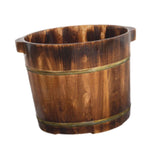 Maxbell Wood Foot Bath Tub Deep Foot Washing Bucket for Bathroom Household Women Men Color B 30cm