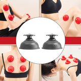 Maxbell 2x Massage Cupping Cups Vacuum Suction Easy to Carry Bodyworker Cupping Set