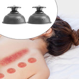 Maxbell 2x Massage Cupping Cups Vacuum Suction Easy to Carry Bodyworker Cupping Set