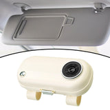 Maxbell Car Sun Visor Sunglasses Holder Storage Pouch Ticket Card Clip Auto Interior white