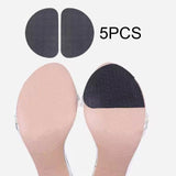 Maxbell 10Pcs Anti Slip Shoe Pads Wear Resistant for High Heels and Flats Shoe Grips Semicircle