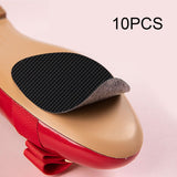 Maxbell 10Pcs Anti Slip Shoe Pads Wear Resistant for High Heels and Flats Shoe Grips Oval