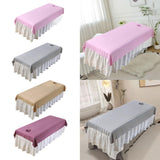 Maxbell Salon Couch Sheet Washable Breathable Beauty Bed Cover for Indoor Hotel Home Pink