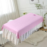 Maxbell Salon Couch Sheet Washable Breathable Beauty Bed Cover for Indoor Hotel Home Pink
