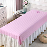 Maxbell Salon Couch Sheet Washable Breathable Beauty Bed Cover for Indoor Hotel Home Pink