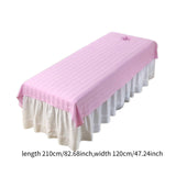 Maxbell Salon Couch Sheet Washable Breathable Beauty Bed Cover for Indoor Hotel Home Pink