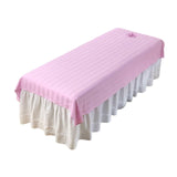 Maxbell Salon Couch Sheet Washable Breathable Beauty Bed Cover for Indoor Hotel Home Pink