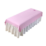 Maxbell Salon Couch Sheet Washable Breathable Beauty Bed Cover for Indoor Hotel Home Pink