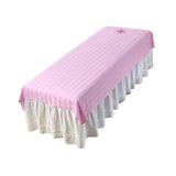 Maxbell Salon Couch Sheet Washable Breathable Beauty Bed Cover for Indoor Hotel Home Pink