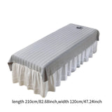 Maxbell Salon Couch Sheet Washable Breathable Beauty Bed Cover for Indoor Hotel Home Gray