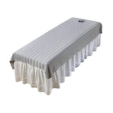 Maxbell Salon Couch Sheet Washable Breathable Beauty Bed Cover for Indoor Hotel Home Gray