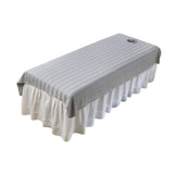 Maxbell Salon Couch Sheet Washable Breathable Beauty Bed Cover for Indoor Hotel Home Gray
