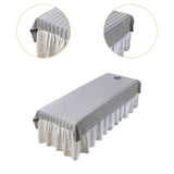 Maxbell Salon Couch Sheet Washable Breathable Beauty Bed Cover for Indoor Hotel Home Gray