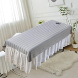 Maxbell Salon Couch Sheet Washable Breathable Beauty Bed Cover for Indoor Hotel Home Gray