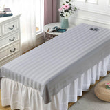 Maxbell Salon Couch Sheet Washable Breathable Beauty Bed Cover for Indoor Hotel Home Gray