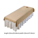 Maxbell Salon Couch Sheet Washable Breathable Beauty Bed Cover for Indoor Hotel Home Khaki