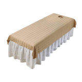 Maxbell Salon Couch Sheet Washable Breathable Beauty Bed Cover for Indoor Hotel Home Khaki