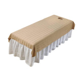 Maxbell Salon Couch Sheet Washable Breathable Beauty Bed Cover for Indoor Hotel Home Khaki