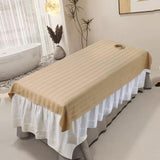 Maxbell Salon Couch Sheet Washable Breathable Beauty Bed Cover for Indoor Hotel Home Khaki