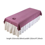 Maxbell Salon Couch Sheet Washable Breathable Beauty Bed Cover for Indoor Hotel Home Purple