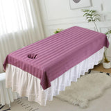 Maxbell Salon Couch Sheet Washable Breathable Beauty Bed Cover for Indoor Hotel Home Purple