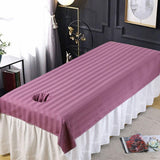 Maxbell Salon Couch Sheet Washable Breathable Beauty Bed Cover for Indoor Hotel Home Purple