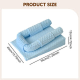 Maxbell Baby Wedge Pillow Newborn Reflux Breastfeeding Pillow Reducing Spit Up Blue