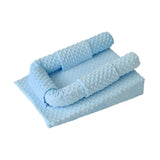 Maxbell Baby Wedge Pillow Newborn Reflux Breastfeeding Pillow Reducing Spit Up Blue